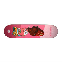 The Pink Shirner Custom Skate Board