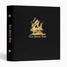The Pirate Bay Gold Logo Binder