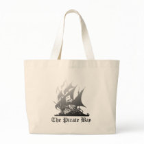 The Pirate Bay Grey To Black Canvas Bag