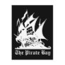 the pirate bay pirate ship logo post card