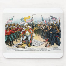 The Pirate Publisher Centerfold in Puck 1886 Mousepads