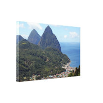 The Pitons and Soufriere