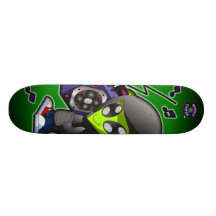The Planet Cazmo Alien! Custom Skate Board