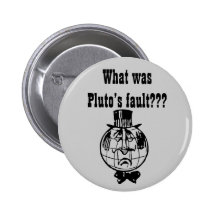 The Planet Pluto Button