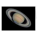The Planet Saturn with Auroras Cards