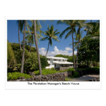 The Plantation Manager's Beach House Postcard
