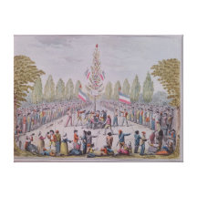 The Plantation of a Liberty Tree Stretched Canvas Print