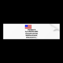 the pledge of allegiance bumper stickers
