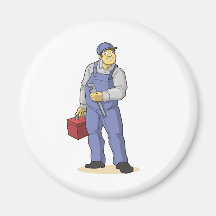 The Plumber Fridge Magnet