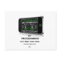 The Pocket Dj Post Card