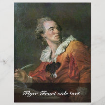 The Poet By Fragonard Jean-Honoré (Best Quality) Personalized Flyer