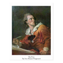 The Poet By Jean-Honore Fragonard Post Card