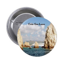 The point at Cabo San Lucas Pinback Buttons
