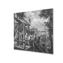 The Polling, 1758 Canvas Print