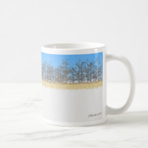 the pond - winter coffee mug