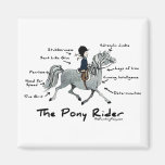The Pony Rider Fridge Magnet