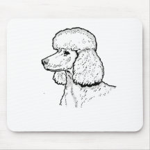 THE POODLE MOUSE PAD