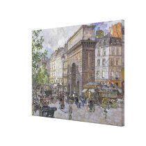 The Porte Saint-Martin, 1898 canvas prints