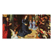 The Portinari Tryptich (Middle Panel) By Goes Hugo Photo Card