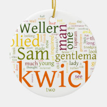 The Posthumous Papers of the Pickwick Club Christmas Ornament