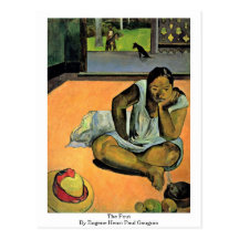 The Pout By Eugene Henri Paul Gauguin Postcards