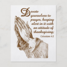 The Praying Hands Custom Flyer