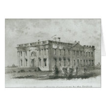The President's House After its Destruction Greeting Cards