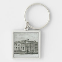 The President's House After its Destruction Key Chain