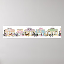 The Pretty Ponies Horse Shopping Poster 46"x10"