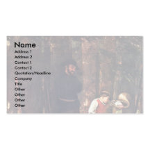 The Prey (Hunting), With Dogs By Courbet Gustave Business Card