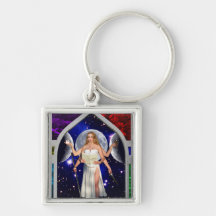The Priestess Tarot Card Art Key Chain