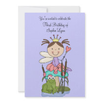 The Princess and the Frog Party Invitation