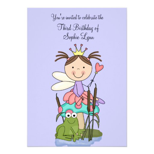 The Princess and the Frog Party Invitation