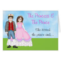 The Princess, Prince and Unicorn Birthday Card