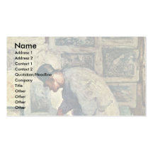 The Prints And Lovers By Daumier Honoré Business Cards