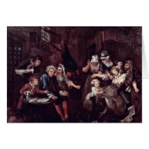 The Prison " By Hogarth William (Best Quality) Cards