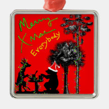The problem with bears christmas ornament