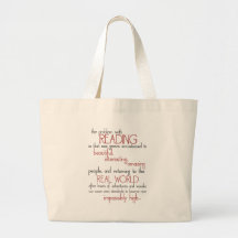 The Problem With Reading Canvas Bag