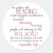 The Problem With Reading Sticker