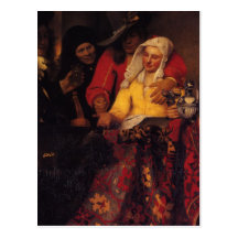 The Procuress Postcard