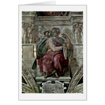 The Prophet Jessaja By Michelangelo Buonarroti Cards