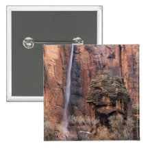 The Pulpit and ephemeral waterfall 2 Pinback Button