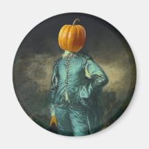 The Pumpkin Boy Fridge Magnet