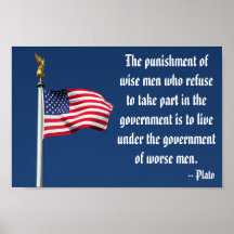 The punishment of wise men, Plato Poster