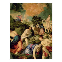 The Purification of the Midianite Virgins Post Card