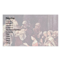 The Purification Of The Virgin By Reni Guido Business Card Template