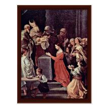 The Purification Of The Virgin By Reni Guido Post Card