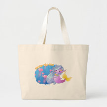 The purple Mermaid Tote Bag