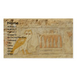 The Pyramid of Djoser , EGYPT, OWL Hieroglyphics Business Cards