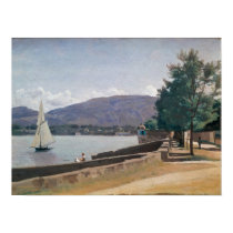 The Quai des Paquis, Geneva, c.1842 posters